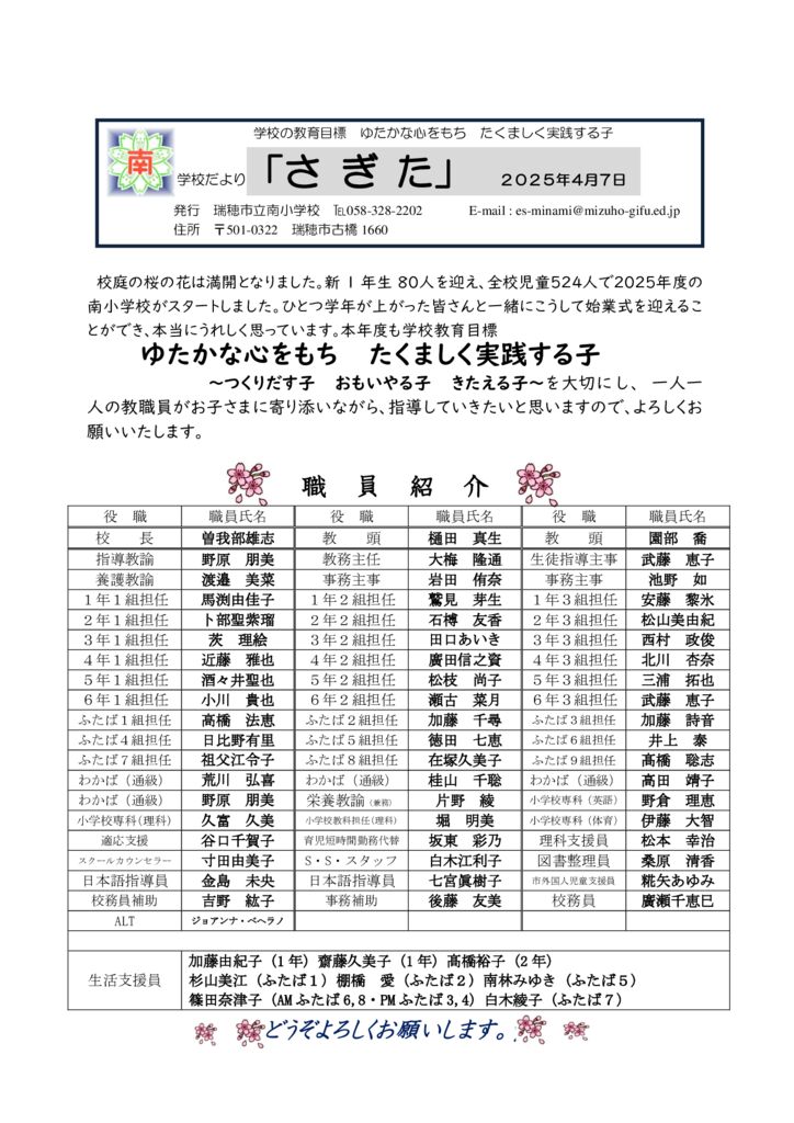 ４月さぎたのサムネイル