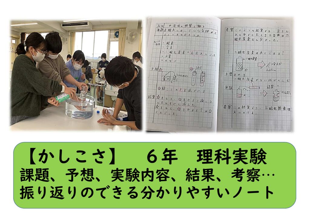 １月６年27（かしこさ）理科実験ノートづくりのサムネイル