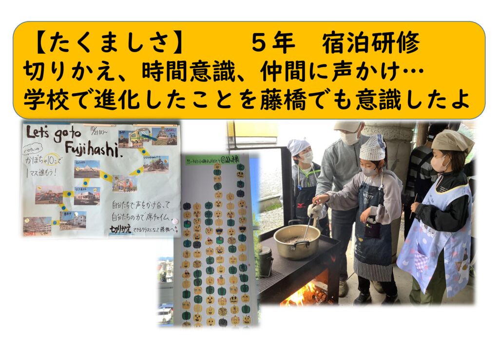 1１月５年⑮（たくましく）宿泊研修のサムネイル